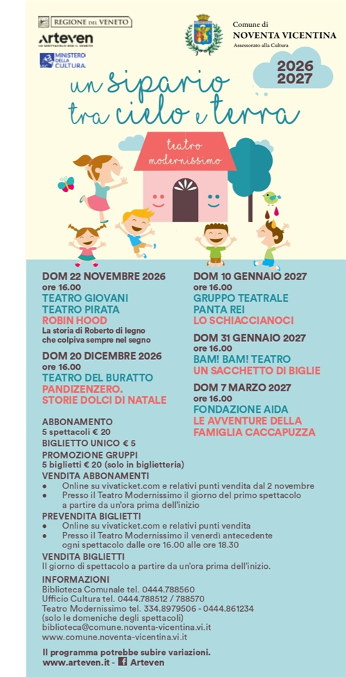 Teatro Ragazzi 2026 - 2027