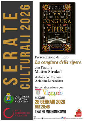 Presentazione del libro "La congiura delle vipere" con l'autore Matteo Strukul
