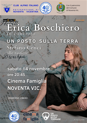 Un posto sulla Terra
Concerto di Erica Boschiero