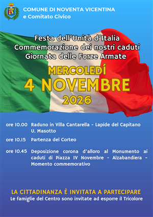 Celebrazione del 4 novembre 2026