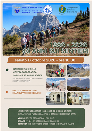 1986-2026: 40 anni sui sentieri
