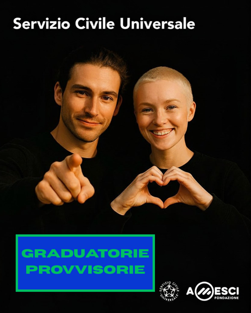 Servizio Civile Universale - Graduatorie provvisorie