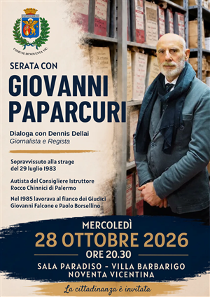 Serata con Giovanni Paparcuri
