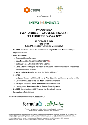 Restituzione dei risultati del progetto "Labo mAPP"