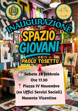 Inaugurazione Spazio Giovani Paolo Tosetto