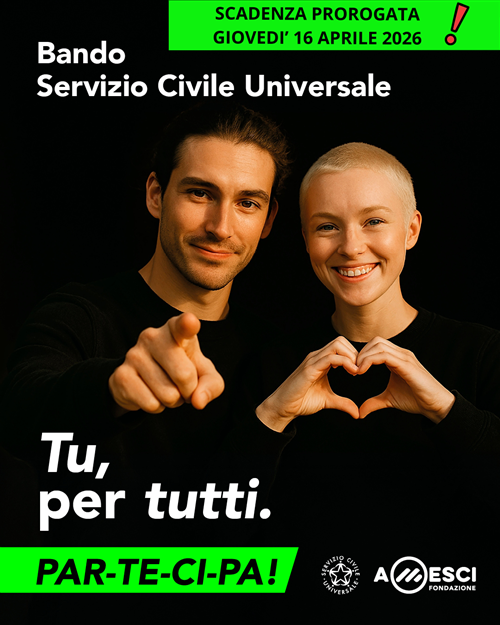 Servizio Civile Universale 2026 - Apertura candidature