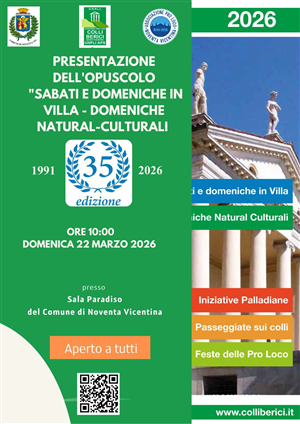 Presentazione dell'opuscolo "Sabati e domeniche in Villa - Domeniche Natural-Culturali"