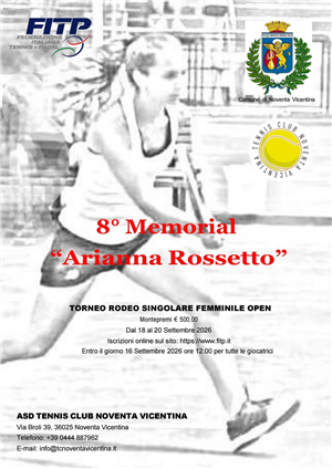 8° Memorial Arianna Rossetto