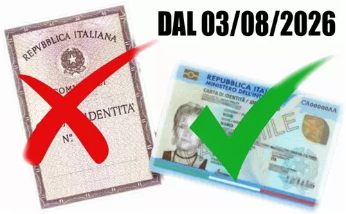 Avviso per i cittadini in possesso di carta d'identità cartacea