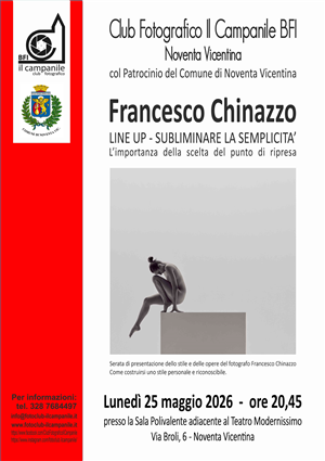 Line Up - subliminare la semplicità - l'Importanza della scelta del punto di ripresa